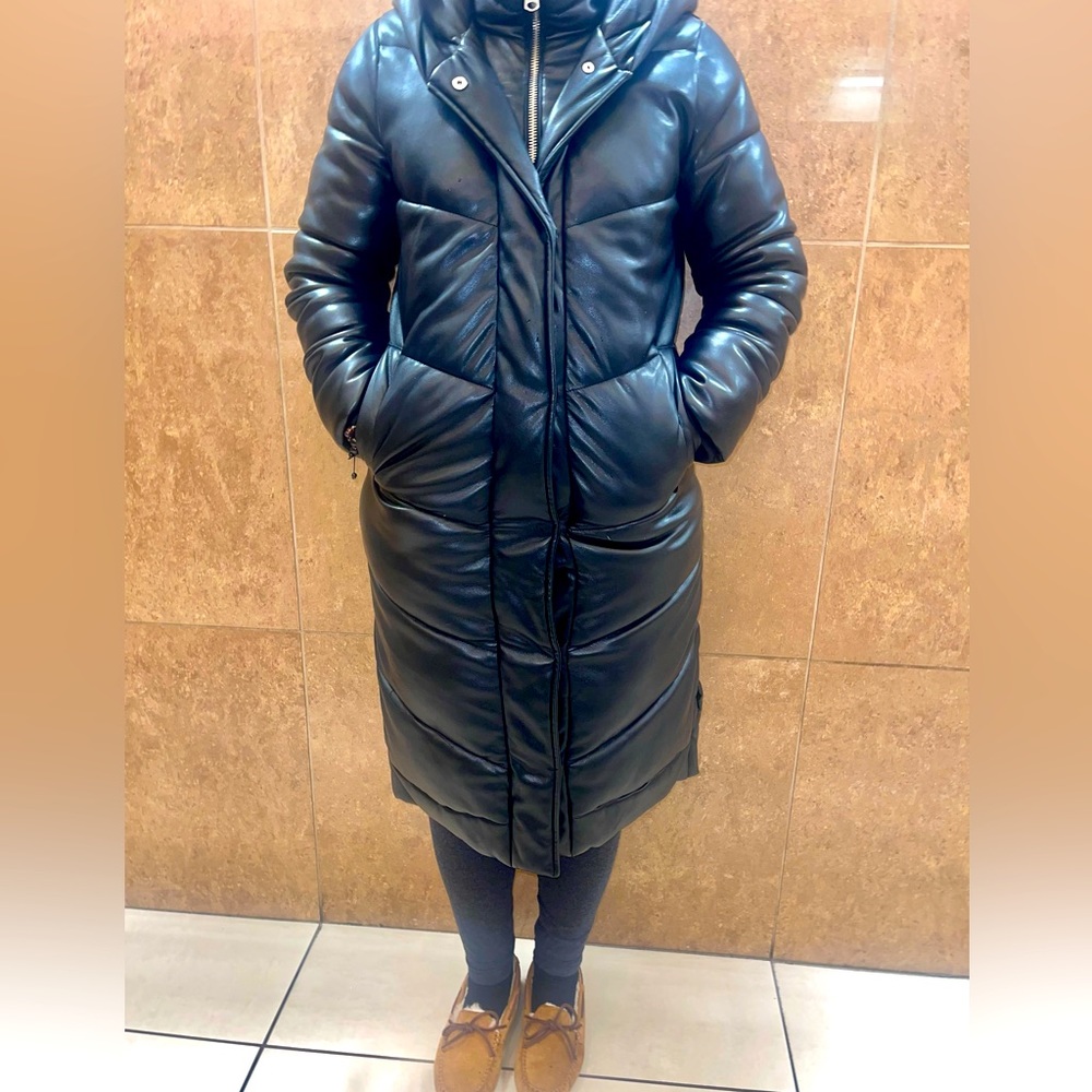 A&F ultra vegan long puffer